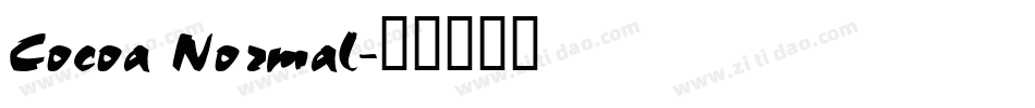 Cocoa Normal字体转换
